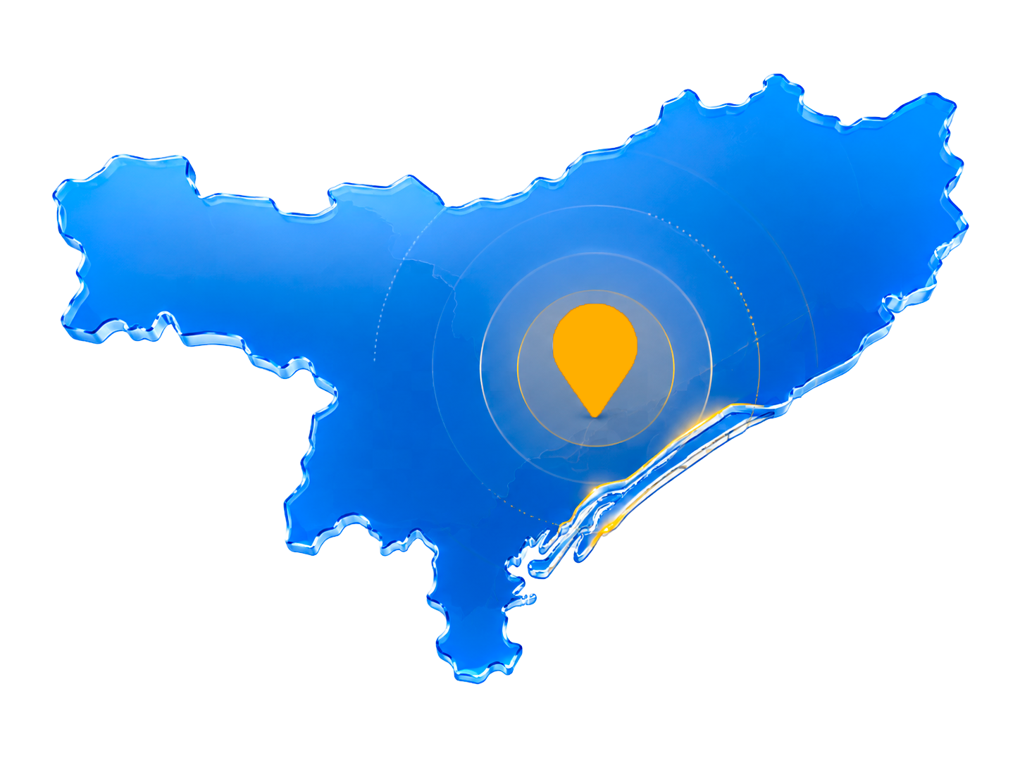 Mapa do Vale do Ribeira